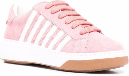 Dsquared2 stripe-detail low top sneakers Pink