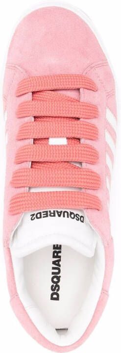 Dsquared2 stripe-detail low top sneakers Pink