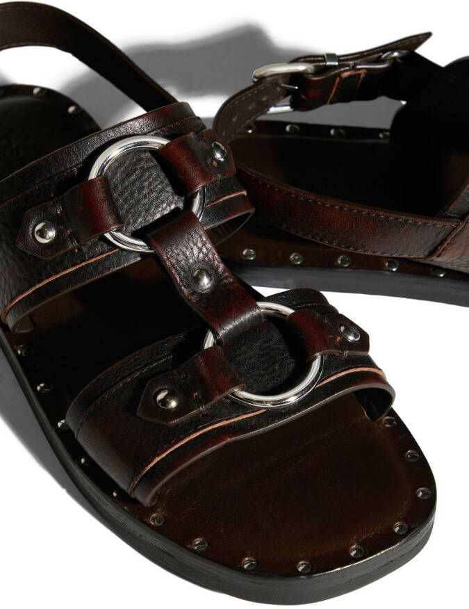 Dsquared2 stud-detail calf-leather sandals Brown