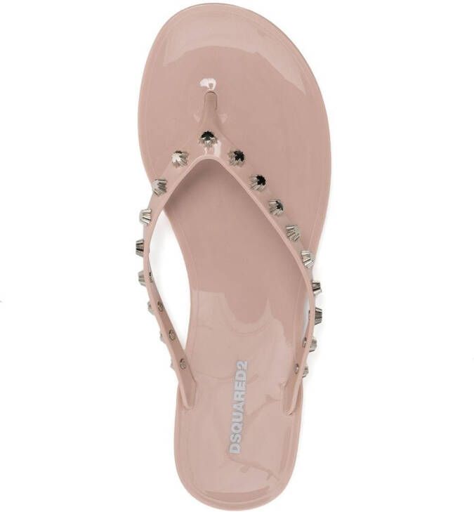 Dsquared2 stud-embellished thong sandals Pink