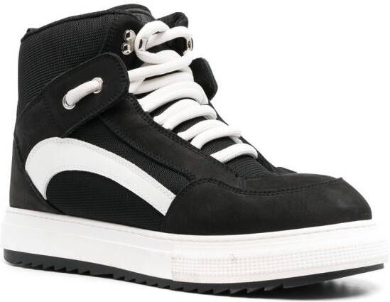 Dsquared2 two-tone high-top sneakers Black