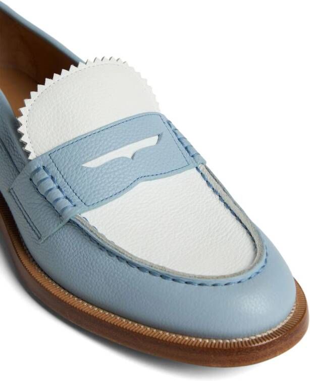 Dsquared2 two-tone leather loafers Blue