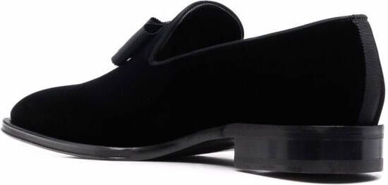 Dsquared2 Ubaldo bom-embellished velvet loafers Black