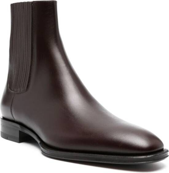 Dsquared2 zip-up leather ankle boots Black