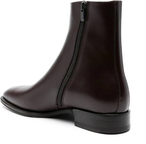 Dsquared2 zip-up leather ankle boots Black