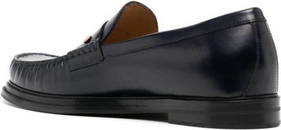 Dunhill penny-slot leather loafers Black