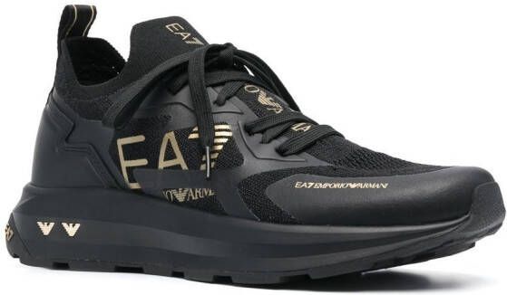 Ea7 Emporio Armani Alture logo-print low-top sneakers Black