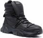 Ea7 Emporio Armani chunky leather lace-up boots Black - Thumbnail 2