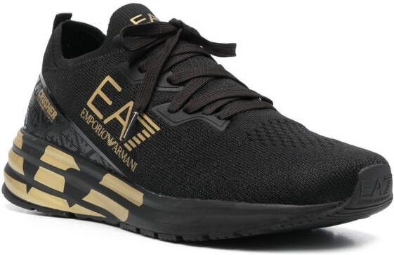 Ea7 Emporio Armani Crusher Distance running sneakers Black