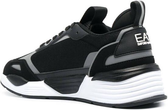 Ea7 Emporio Armani eagle logo low-top sneakers Black