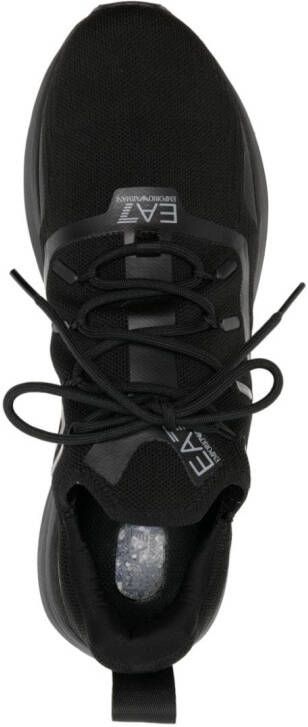 Ea7 Emporio Armani eagle logo low-top sneakers Black