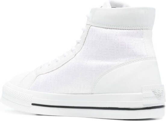 Ea7 Emporio Armani lace-up high-top sneakers White