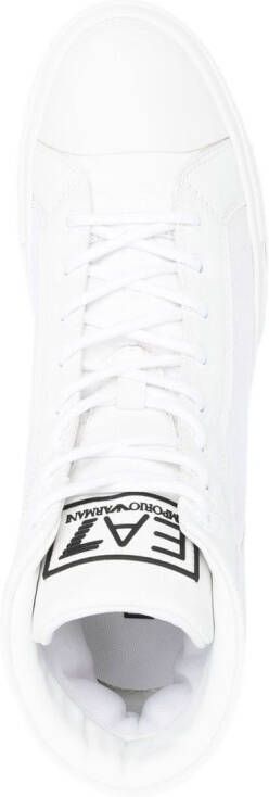 Ea7 Emporio Armani lace-up high-top sneakers White