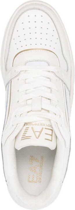 Ea7 Emporio Armani lace-up platform sneakers White