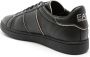 Ea7 Emporio Ar i leather low-top sneakers Black - Thumbnail 3