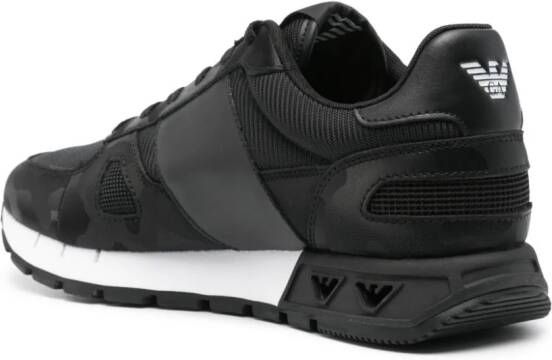 Ea7 Emporio Armani logo-debossed sneakers Black