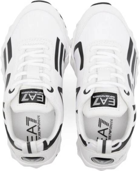 Ea7 Emporio Armani logo-patch low-top sneakers White