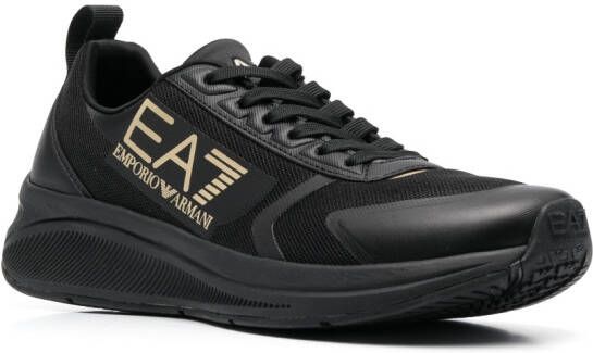 Ea7 Emporio Armani logo-patch sneakers Black