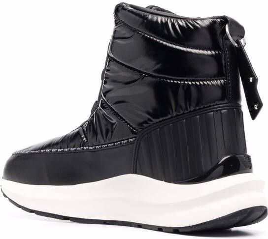 Ea7 Emporio Armani logo-print chunky boots Black