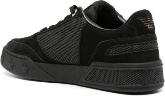 Ea7 Emporio Armani logo-print lace-up sneakers Black