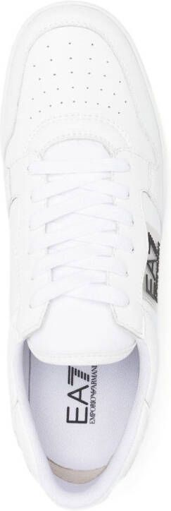 Ea7 Emporio Armani logo-print lace-up sneakers White