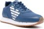 Ea7 Emporio Ar i logo-print multi-panel sneakers Blue - Thumbnail 2