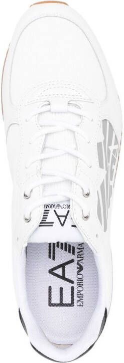 Ea7 Emporio Armani logo-print multi-panel sneakers White