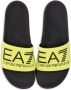 Ea7 Emporio Armani logo-embossed slides Yellow - Thumbnail 4