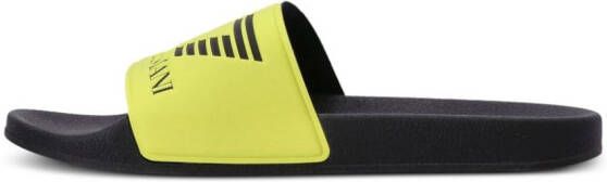 Ea7 Emporio Armani logo-embossed slides Yellow