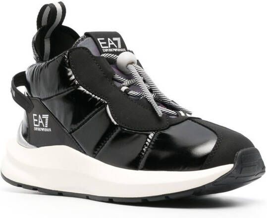 Ea7 Emporio Armani padded mid-top sneakers Black