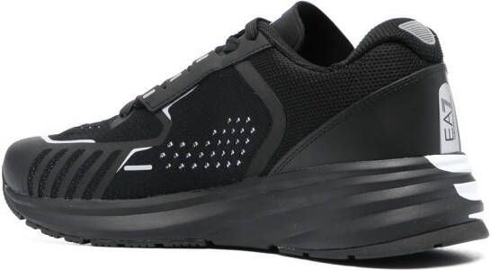 Ea7 Emporio Armani panelled lace-up sneakers Black