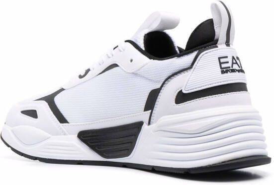 Ea7 Emporio Armani side logo-print sneakers White