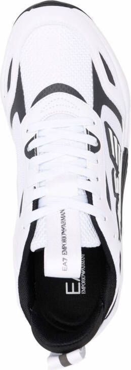Ea7 Emporio Armani side logo-print sneakers White