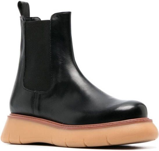 Each X Other chunky leather Chelsea boots Black