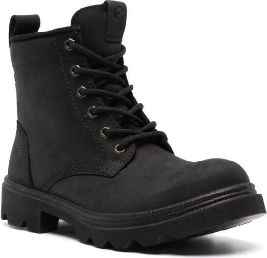 ECCO Grainer lace-up suede boots Black