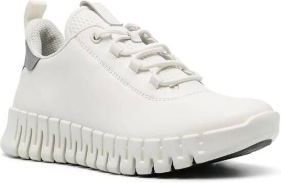 ECCO GRUUV leather sneakers White