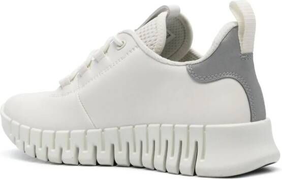 ECCO GRUUV leather sneakers White