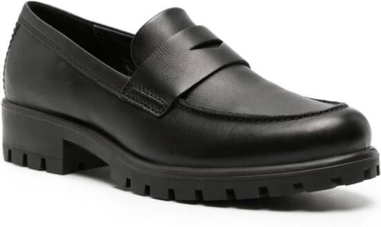 ECCO Modtray leather loafers Black