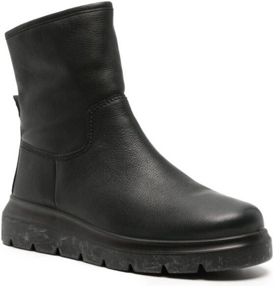 ECCO Nouvelle leather ankle boots Black