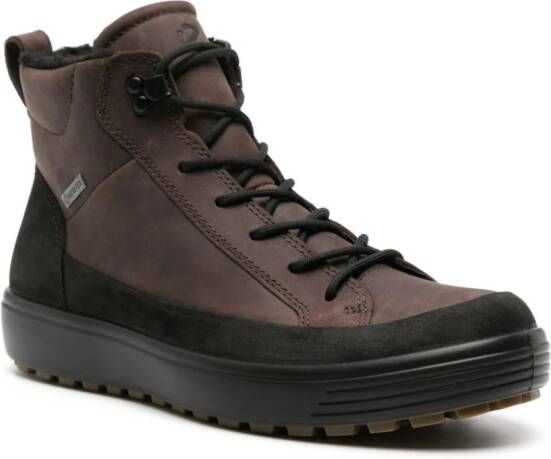 ECCO Soft 7 Tred leather boots Brown