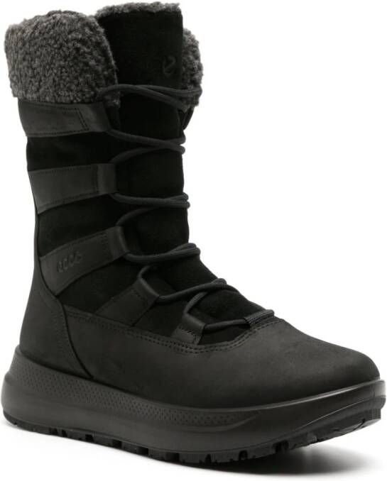 ECCO Solice insulated leather boots Black