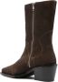 Eckhaus Latta 70mm zip-up suede boots Brown - Thumbnail 3