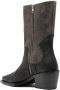 Eckhaus Latta 70mm zipped leather boots Grey - Thumbnail 3