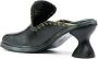 Eckhaus Latta 75mm square-toe leather mules Black - Thumbnail 3