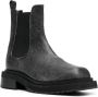 Eckhaus Latta Mike cracked-effect leather boots Black - Thumbnail 2
