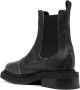 Eckhaus Latta Mike cracked-effect leather boots Black - Thumbnail 3