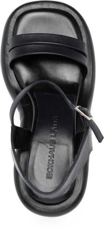 Eckhaus Latta Raft 115mm heeled sandals Black