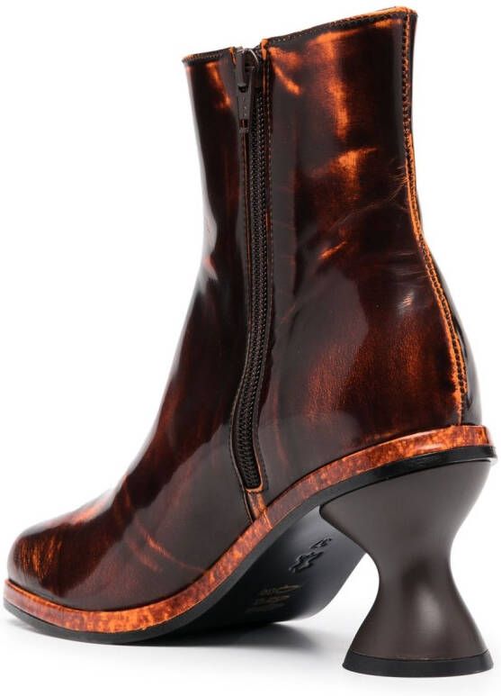 Eckhaus Latta sculpted-heel boots Brown