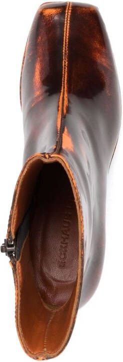 Eckhaus Latta sculpted-heel boots Brown