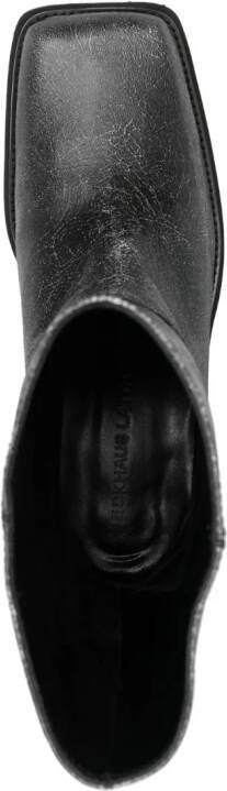 Eckhaus Latta square-toe 45mm leather boots White